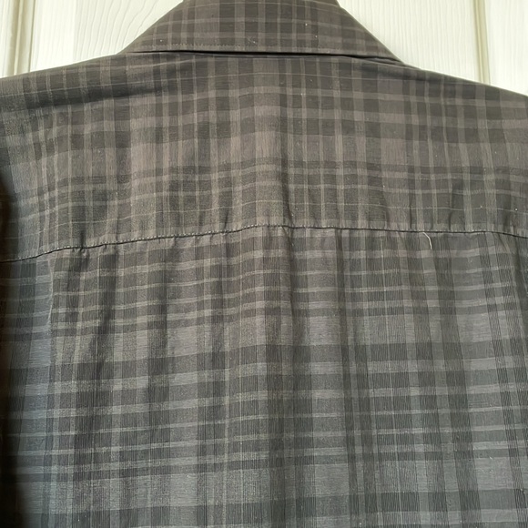 Mens Calvin Klein button down shirt size 18-34/35. Black/grey check. - Picture 7 of 7